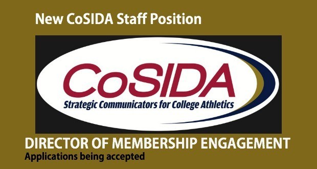 CoSIDA adds new staff position: Director of Membership Engagement
